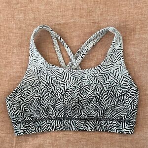 Lululemon Zebra Print Sports Bra